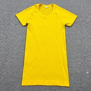 Lululemon Swiftly Tech Shirt Women's 0 Yellow Short Sleeve Shirt Crew Gym W3F15S